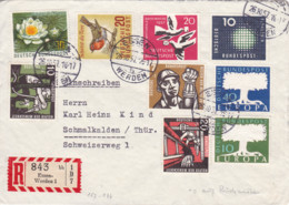 BRD, 1957, 267/76, Wohlfahrt: Kohlebergbau.usw.. R.Brief : Essen-Werden Nach Schmalkalden - Altri & Non Classificati