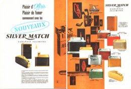 PUB BRIQUETS    " SILVER MATCH "    1960  ( 2 ) - Autres & Non Classés