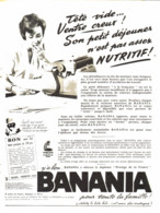 PUB  " BANANIA " 1960  ( 18 ) - Chocolat
