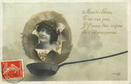 Surréalisme * Photo Montage * Carte Photo * Femme Dans Une Poele De Cuisine * Photographie - Fotografia