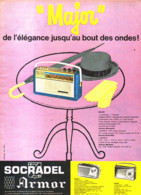 PUB TRANSISTOR    " MAJOR "  De  ( SOCRADEL ARMOR ) 1960 ( 1 ) - Autres & Non Classés