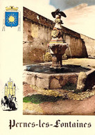 84 - Pernes Les Fontaines - Fontaine Du Cormoran Et Les Remparts - Pernes Les Fontaines