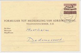 Verhuiskaart G. Driebergen - Dedemsvaart 1966 - Interi Postali