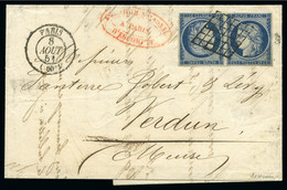 1851, Lettre Du Comptoir National D'escompte à Paris Pour Verdun - 1849-1850 Ceres