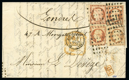 RARISSIME COMBINAISON 40c Cérès + 40c Napoléon, 1854 : Lettre De Paris - 1849-1850 Ceres