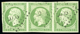 1854, Empire Non Dentelé 5c Vert En 15 Exemplaires - 1853-1860 Napoleone III