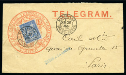 1879, Enveloppe Illustrée De Télégramme "The Eastern Telegraph Company - 1876-1898 Sage (Tipo II)