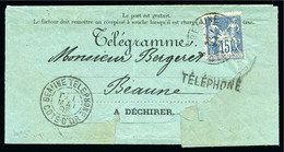 1894-1895, Lot De 2 Formules De Télégramme Chacun Avec Affranchissement - 1876-1898 Sage (Tipo II)