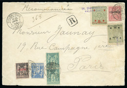 1899, Lettre Recommandée De Salonique (Turquie) Pour Paris - 1876-1898 Sage (Tipo II)