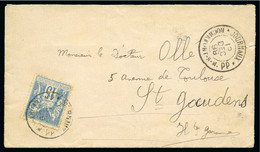 1899, Enveloppe De Rochefort-sur-Mer Pour Saint-Gaudens - 1876-1898 Sage (Tipo II)