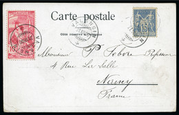 1900, Carte Postale De Valangin (Suisse, Canton De Neuchâtel - 1876-1898 Sage (Tipo II)