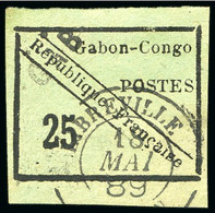 1889, 25c Noir Sur Vert Y&T N°15 Oblitération Cachet - Gebruikt