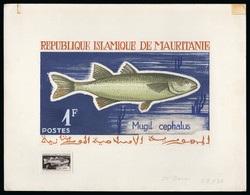 1964, Lot De 4 Maquettes Grand Format De Timbres Du - Mauritanië (1960-...)