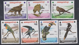 Kampuchéa  N° 412 /18 XX Faune : Oiseaux,  La Série Des  11 Valeurs Sans Charnière, TB - Kampuchea