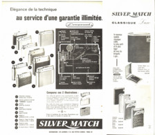 PUB BRIQUETS    " SILVER MATCH "    1960  (3 ) - Autres & Non Classés