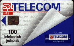 Czechoslovakia 880 100 Units Used Telecom 1.1.93 - Tschechoslowakei