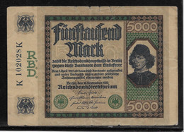 Allemagne - 5000 Mark - Pick N°77 - TB - Other & Unclassified