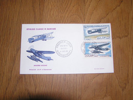 FDC République Islamique De Mauritanie Anciens Avions 4 Juillet 1966 Aviation Stamp Timbre 200 F Et 50 F  Afrique - Mauritanie (1960-...)