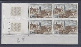 ABBAYE De CHARLIEU N° 1712 - Bloc De 4 COIN DATE - NEUF SANS CHARNIERE -  6-4-72 - 1970-1979