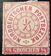 Allemagne Germany Deutschland Confédération Du Nord Norddeutscher Postbezirk 1868 Yvert 1 Neuf Sans Gomme (*) MNG - Nuovi
