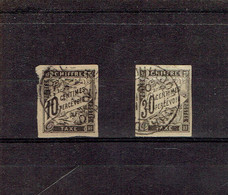 TP COCHINCHINE - TAXE N°6 - 9 OB CHAUDOC - TB - 1884 - Usados