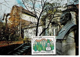 CARTE MAXIMUM HONGRIE  1976 BUDAPEST SANATORIUM - Cartoline Maximum