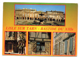 LISLE SUR TARN -- 1993 -- Multivues --Bastide Du XIII° Siècle ...........timbre ......cachet - Lisle Sur Tarn