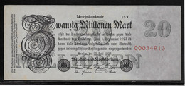 Allemagne - 20 Millionnen Mark - Pick N°97b - SUP - Other & Unclassified