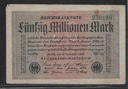 Allemagne - 50 Millionen Mark - Pick N°109 - B/TB - Other & Unclassified