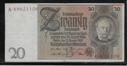 Allemagne - 20 Reichsmark - Pick N°181a - SUP - Sonstige & Ohne Zuordnung