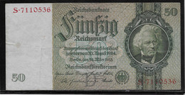 Allemagne - 50 Reichsmark - Pick N°182a - TTB - Sonstige & Ohne Zuordnung