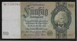 Allemagne - 50 Reichsmark - Pick N°182a - TTB - Autres & Non Classés