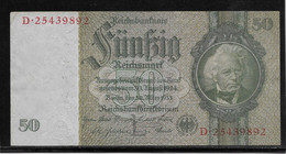 Allemagne - 50 Reichsmark - Pick N°182a - TTB - Sonstige & Ohne Zuordnung