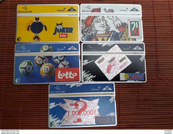 Set 5 Phonecards Belgium Used - Other & Unclassified