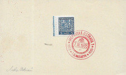 CZECHSLOVAKIA - 1935 AUTHGRAPHED COMMEMORATIVE CARD -  -  1229 - 1991-2000