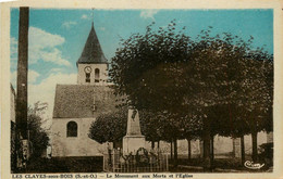 Les Clayes Sous Bois * Le Monument Aux Morts Et L'église - Autres & Non Classés