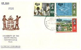 (W 25) Fiji FDC Cover - South Pacific University - 1969 - Fidji (1970-...)
