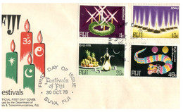 (W 25) Fiji FDC Cover -  Christmas - 1978 - Fidji (1970-...)