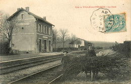 Ville Sur Tourbe * La Gare * Ligne Chemin De Fer De La Marne * Enfants - Ville-sur-Tourbe