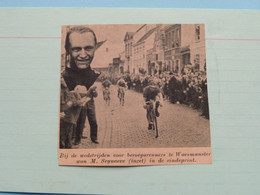 WAESMUNSTER Beroepsrenners ( Winnaar M. SYNAEVE : Inzet ) 19?? ( Zie Foto Voor Detail ) KRANTENARTIKEL ! - Cyclisme