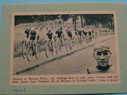 Juniors Te BEVEREN-WAAS ( Inzet : SOOI VERBOVEN Winnaar ) 1941 ( Zie Foto Voor Detail ) KRANTENARTIKEL ! - Cyclisme