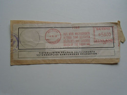 D175876 Finland Suomi  -EMA Meter Stamp  FREISTEMPEL  1949   Helsinki -Austrian Brief Zensur - Sonstige & Ohne Zuordnung