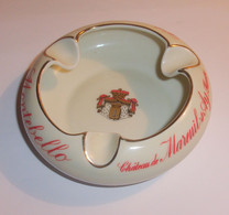 Cendrier Vintage Champagne Montebello - Château De Mareuil Sur Ay - Porcelaine Bernardaud Limoges - Porcelaine