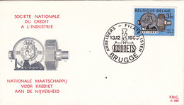 B01-211 1516 FDC P285 Crédit Industrie 13-12-1983 Brugge €1 - 1981-1990