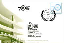 ONU New-York 2015 - Show Card HONK KONG 20-23 November 2015 - Cartes-maximum