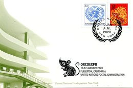 ONU New-York 2020 - Show Card Fullerton, California - ORCOEXPO - 10-12 January 2020 - Tarjetas – Máxima