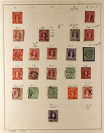 1859-1910 VALUABLE OLD TIME USED COLLECTION CAT £3750+ An ALL DIFFERENT Old Time Collection Presented On "Schaubek" Albu - Andere & Zonder Classificatie