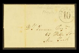 1851 (14 Aug) Entire Letter From Bogota To New York With A Lengthy Personal Message Written In English, Mentioning The T - Colombia