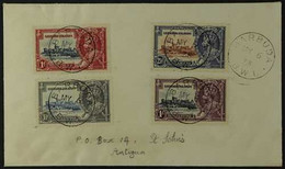 1935 Silver Jubilee Set, SG 88/91, On Neat 6th May FDC, Tied Crisp Upright "BARBUDA B.W.I." Cds's To Antigua, Scarce. Fo - Leeward  Islands