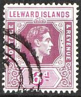 1938-51 6d Purple And Bright Magenta, Broken "E", SG 109ba, fine Cds Used. For More Images, Please Visit Http://www.sand - Leeward  Islands